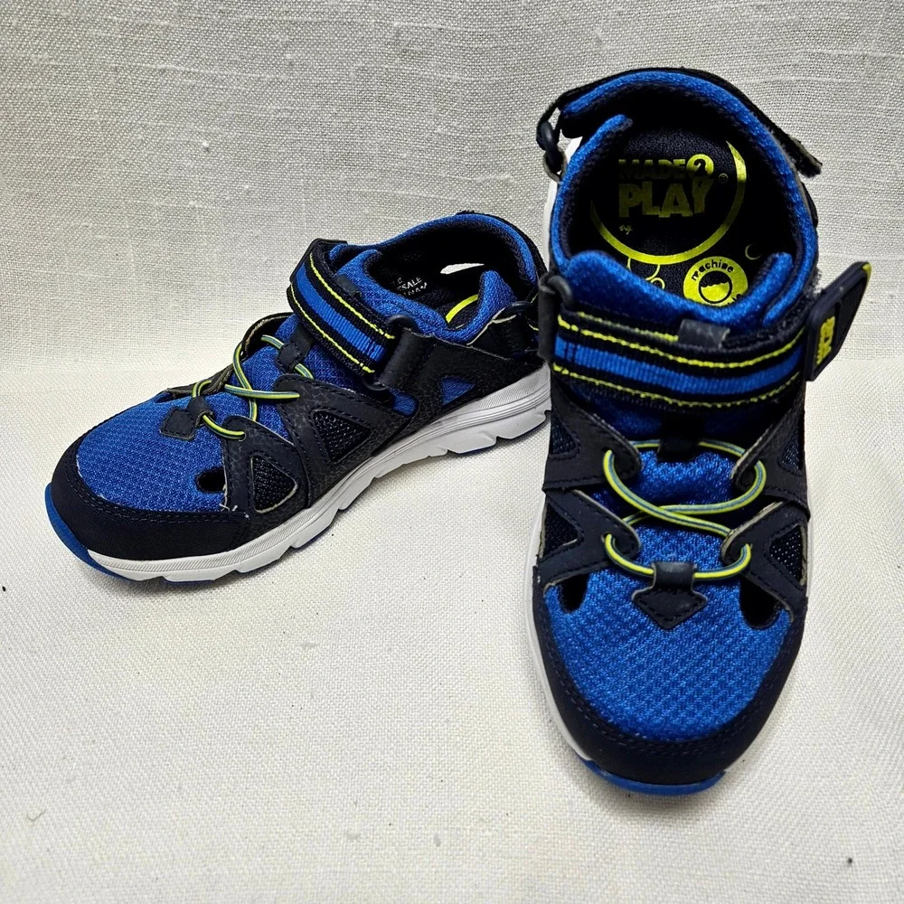 Stride Rite Made 2 Play Boys 13 Blue Water Sandals‎ Hybrid Sneakers Washable